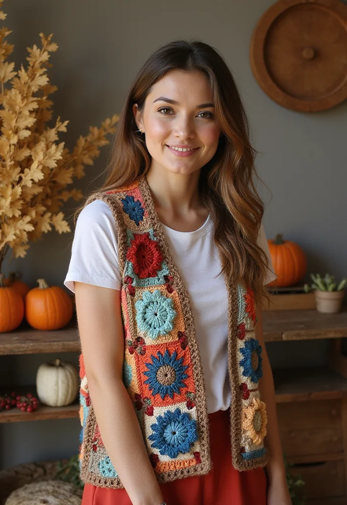 Crochet Vest Pattern Free: A Complete Guide to Stylish Layers with 22 Creative Examples - 21. DIY Seasonal Vest
