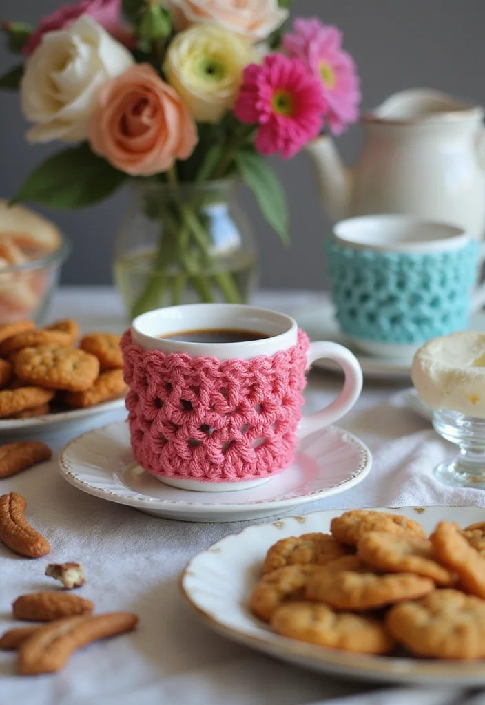 Cute Things to Crochet: Fun Guide for Adorable Creations - 16. Crochet Cup Sleeves