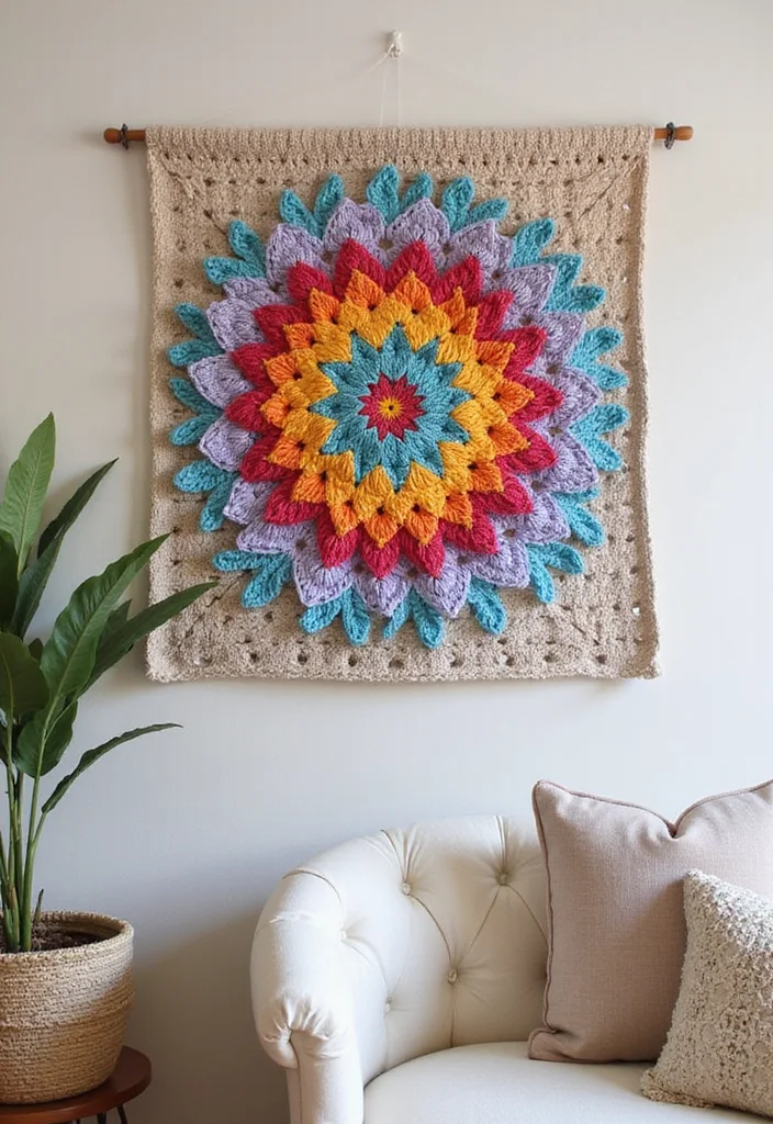 Cute Things to Crochet: Fun Guide for Adorable Creations - 2. Whimsical Crochet Wall Hangings