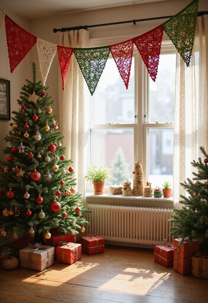 Cute Things to Crochet: Fun Guide for Adorable Creations - 22. Vibrant Crochet Banner Garlands