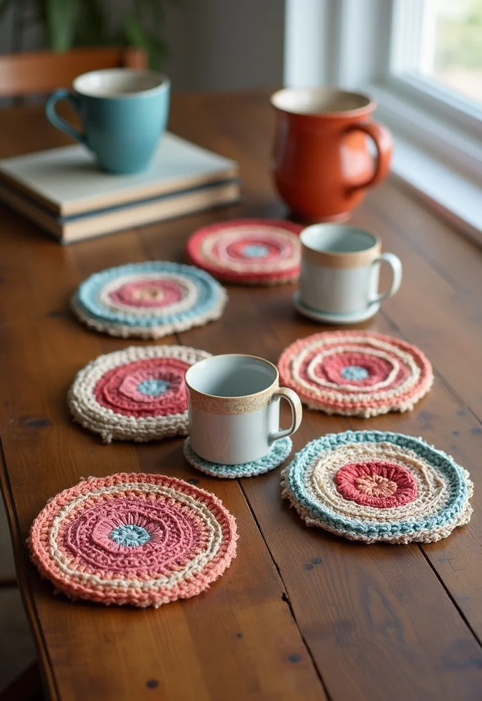 Cute Things to Crochet: Fun Guide for Adorable Creations - 5. Cute Crochet Coasters