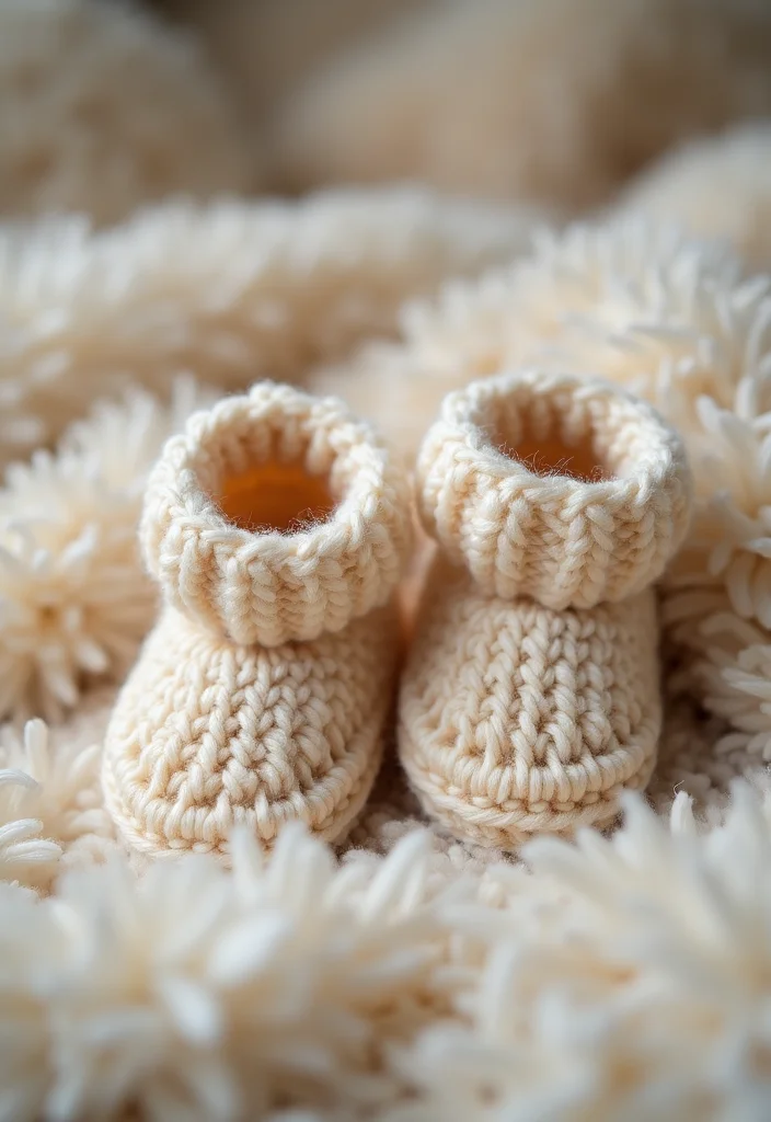 Easy Beginner Crochet Patterns: Friendly Guide to Start Crafting with 22 Fun Projects - 15. Crochet Baby Booties