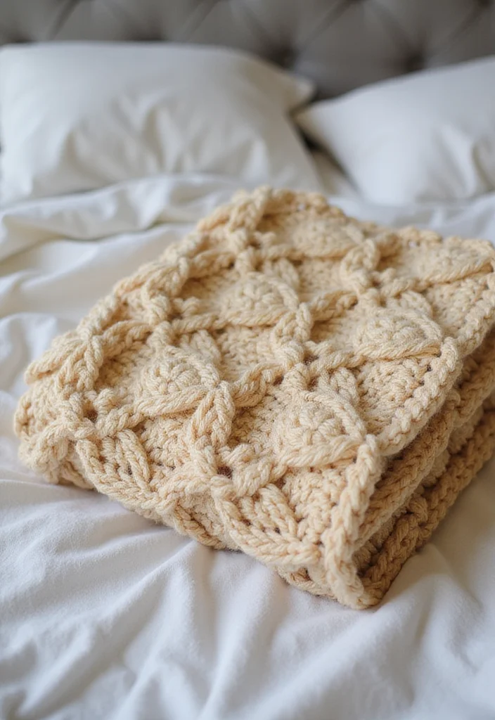 Easy Crochet Baby Blanket: Simple Step-by-Step Guide with 22 Cozy Designs - 10. Basket Weave Blanket