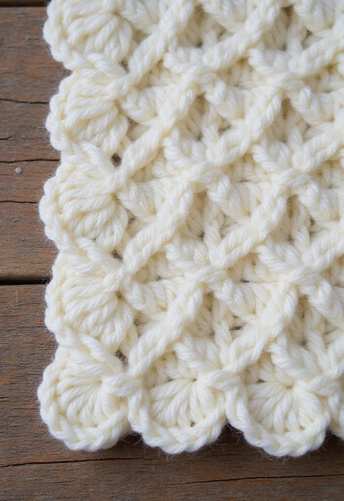 Easy Crochet Baby Blanket: Simple Step-by-Step Guide with 22 Cozy Designs - 6. Shell Stitch Blanket