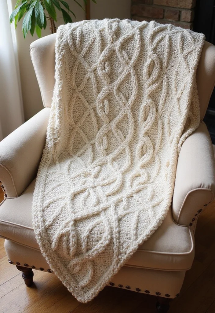 Easy Crochet Baby Blanket: Simple Step-by-Step Guide with 22 Cozy Designs - 8. The Cozy Cable Blanket
