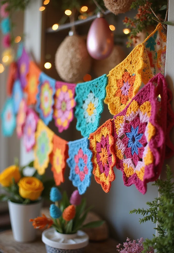 Easy Tapestry Crochet Patterns: Friendly Guide to Colorful Projects with 22 Inspiring Designs - 17. Eye-Catching Banners