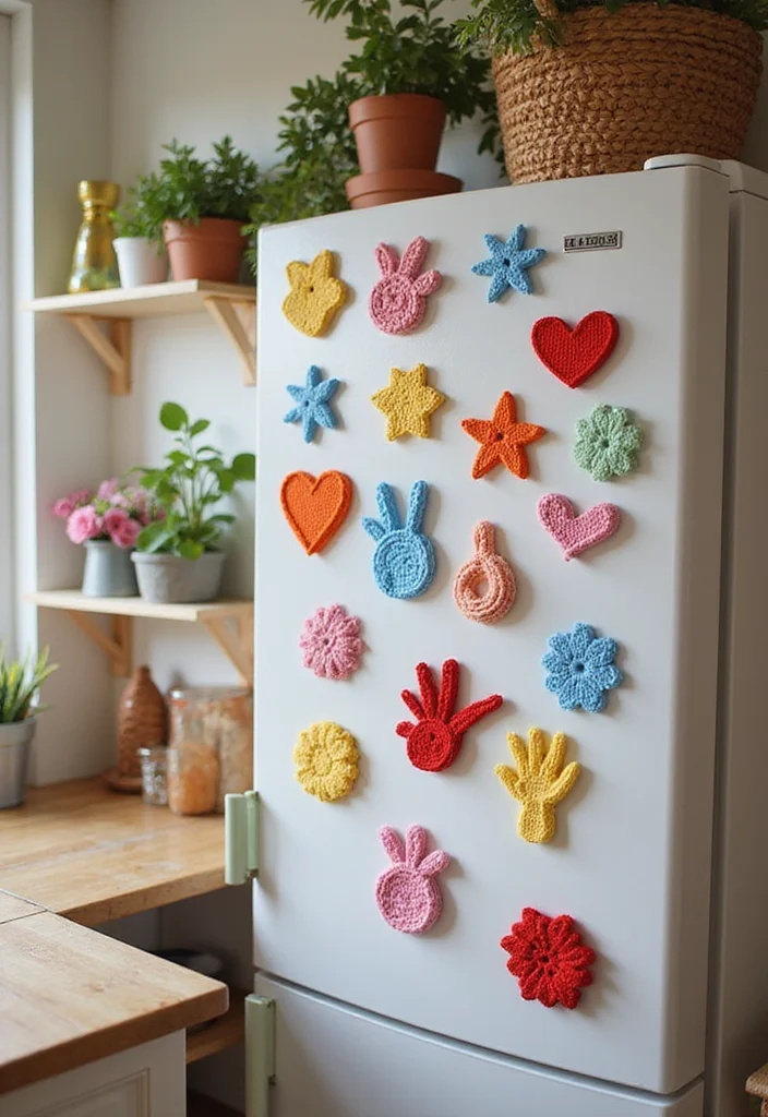 Easy Tapestry Crochet Patterns: Friendly Guide to Colorful Projects with 22 Inspiring Designs - 20. Creative Magnets