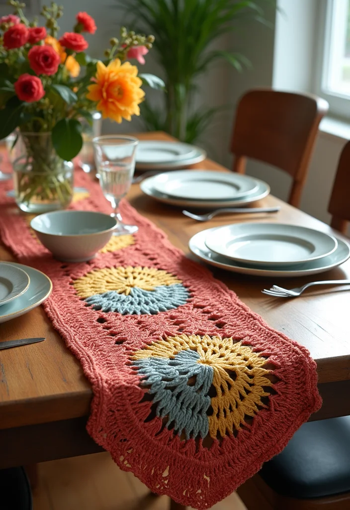 Easy Tapestry Crochet Patterns: Friendly Guide to Colorful Projects with 22 Inspiring Designs - 4. Chic Table Runners