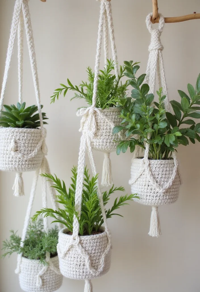 Easy Things to Crochet: Beginner-Friendly Guide with 22 Fun and Simple Projects - 2. Cute Plant Hangers
