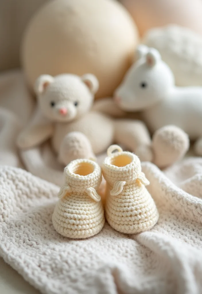 Easy Things to Crochet: Beginner-Friendly Guide with 22 Fun and Simple Projects - 20. Sweet Baby Booties