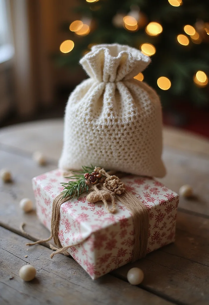Easy Things to Crochet: Beginner-Friendly Guide with 22 Fun and Simple Projects - 21. Custom Gift Wrap