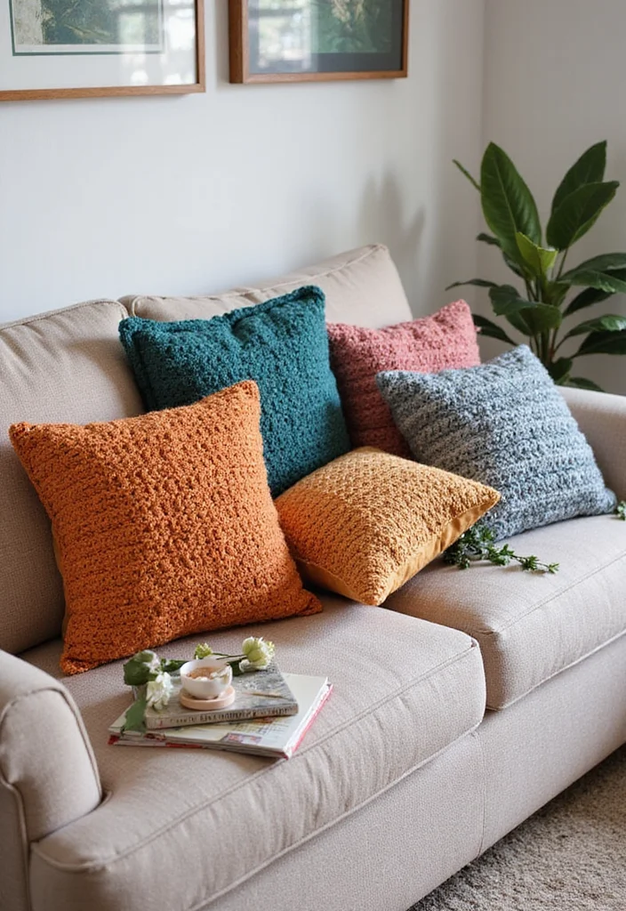 Easy Things to Crochet: Beginner-Friendly Guide with 22 Fun and Simple Projects - 3. Decorative Throw Pillows