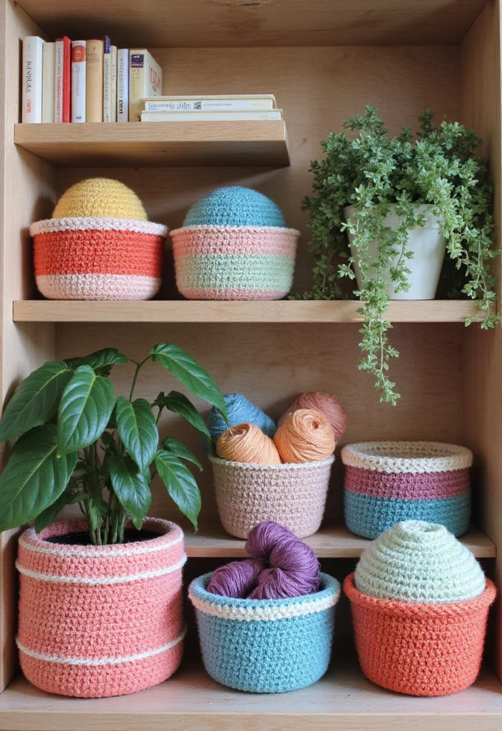 Easy Things to Crochet: Beginner-Friendly Guide with 22 Fun and Simple Projects - 4. Stylish Baskets