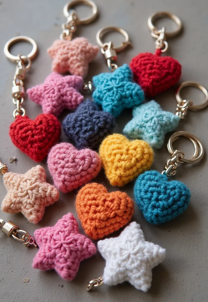 Easy Things to Crochet: Beginner-Friendly Guide with 22 Fun and Simple Projects - 9. Charming Keychains