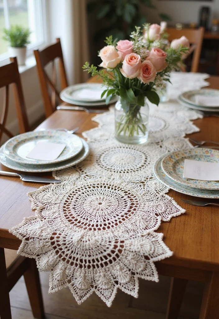 Free Crochet Doily Patterns: Step-by-Step Guide to Classic Doilies with 22 Creative Ideas - 11. Doily Table Runner