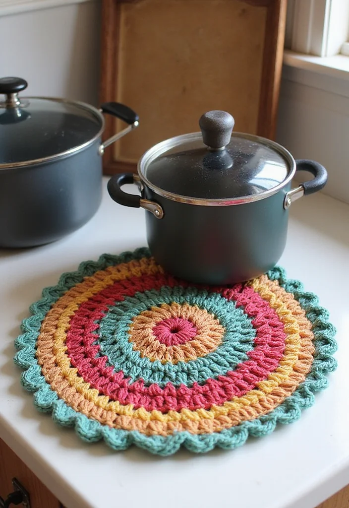 Free Crochet Doily Patterns: Step-by-Step Guide to Classic Doilies with 22 Creative Ideas - 12. Doily Pot Holders