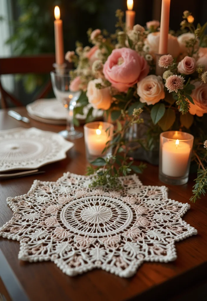 Free Crochet Doily Patterns: Step-by-Step Guide to Classic Doilies with 22 Creative Ideas - 18. Doily Table Centerpiece