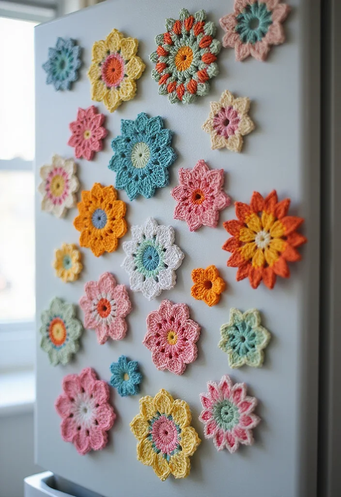 Free Crochet Doily Patterns: Step-by-Step Guide to Classic Doilies with 22 Creative Ideas - 21. Doily Magnets