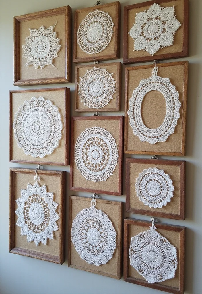 Free Crochet Doily Patterns: Step-by-Step Guide to Classic Doilies with 22 Creative Ideas - 8. Doily Wall Art