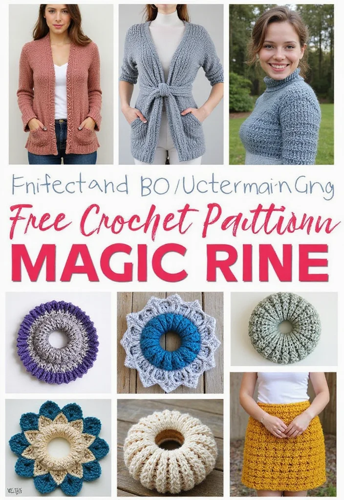 Magic Ring Crochet Tutorial: Detailed Guide for Perfect Starting Rings with 22 Practical Tips - 12. Using Magic Rings in Various Patterns