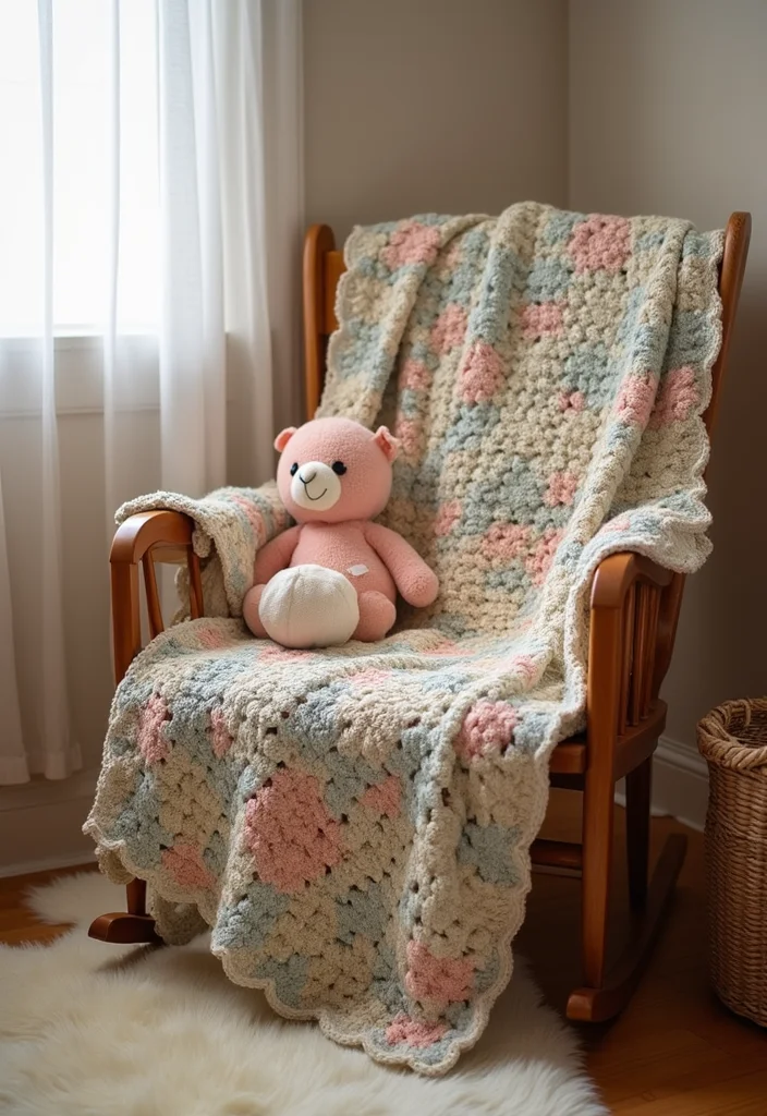 Mosaic Crochet Patterns Free: Easy Guide for Colorful Projects - 11. Mosaic Crochet Baby Blanket