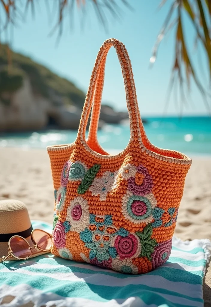 Mosaic Crochet Patterns Free: Easy Guide for Colorful Projects - 15. Mosaic Crochet Totes