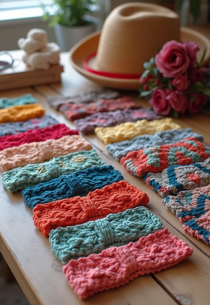 Mosaic Crochet Patterns Free: Easy Guide for Colorful Projects - 17. Mosaic Crochet Headbands