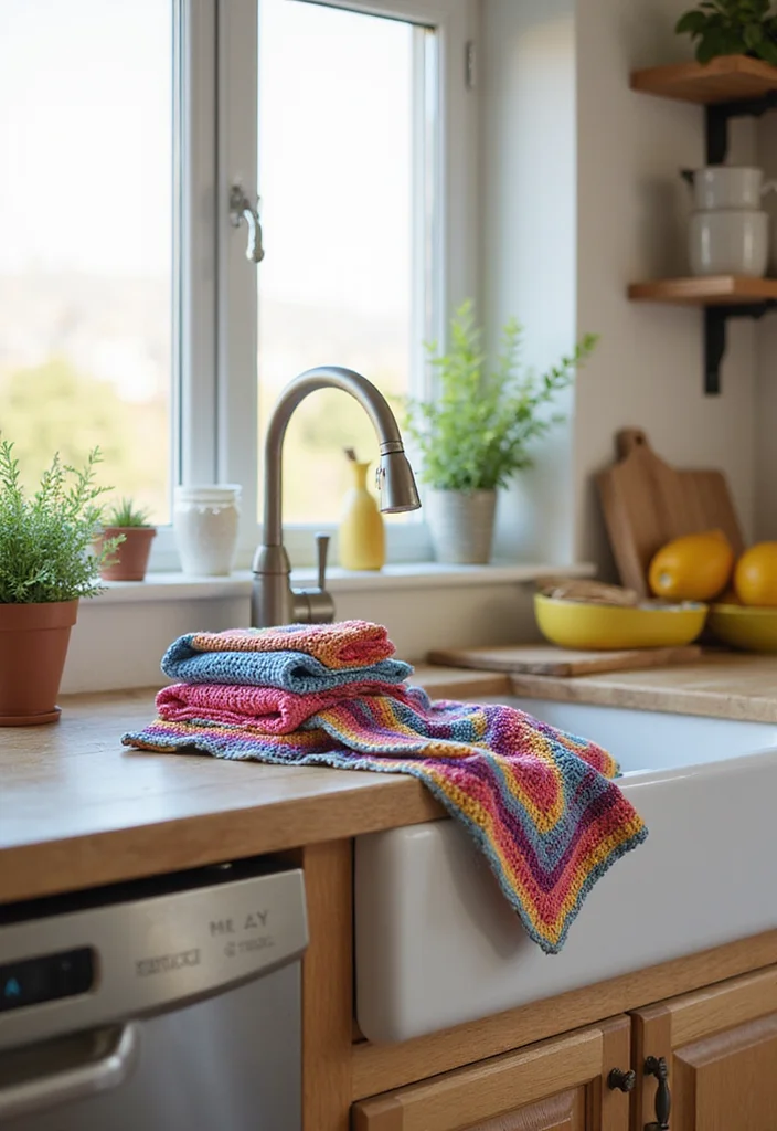 Mosaic Crochet Patterns Free: Easy Guide for Colorful Projects - 22. Mosaic Crochet Dishcloths