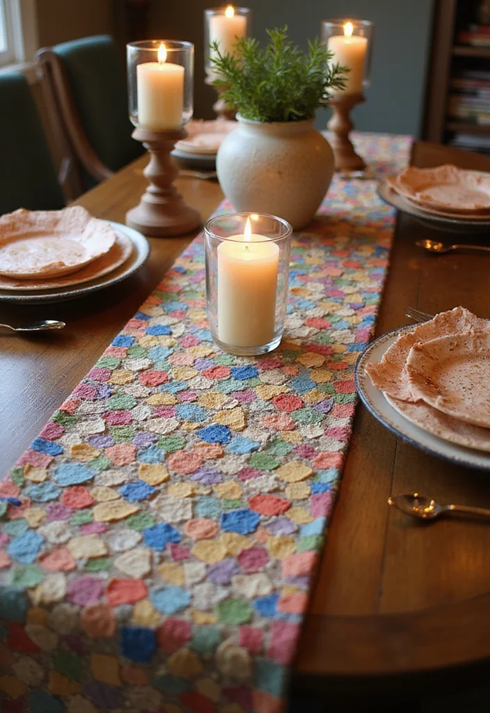 Mosaic Crochet Patterns Free: Easy Guide for Colorful Projects - 3. Mosaic Table Runner