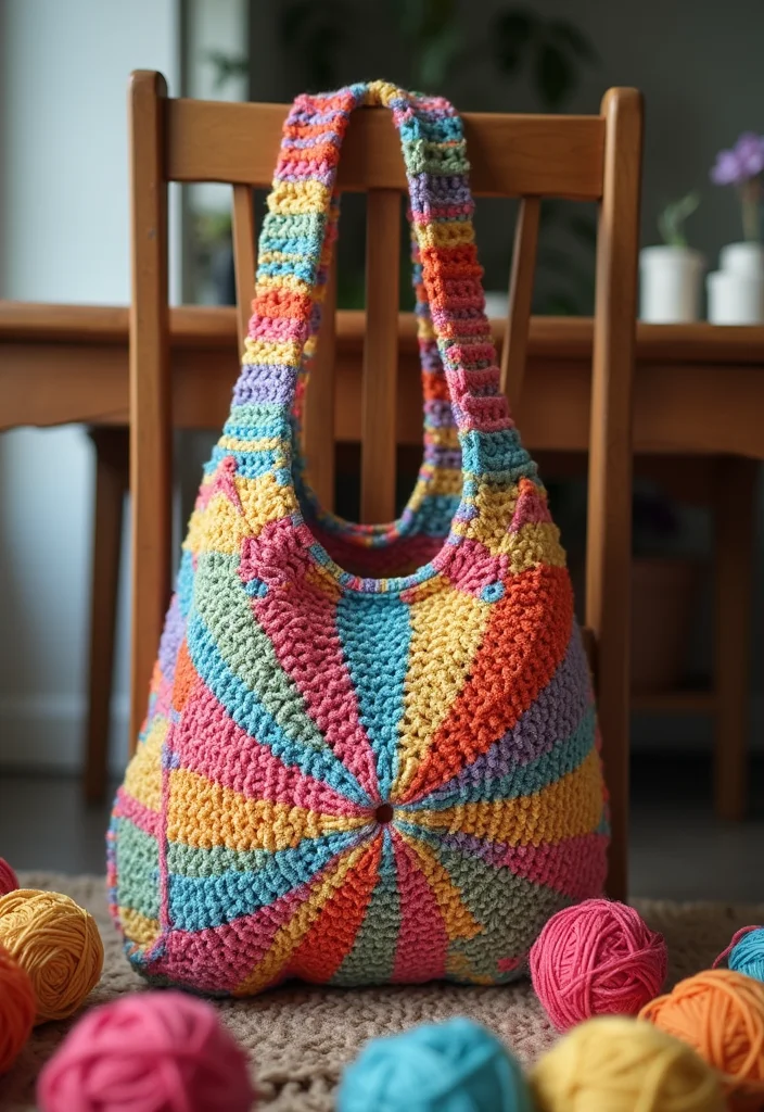 Mosaic Crochet Patterns Free: Easy Guide for Colorful Projects - 6. Mosaic Crochet Bag