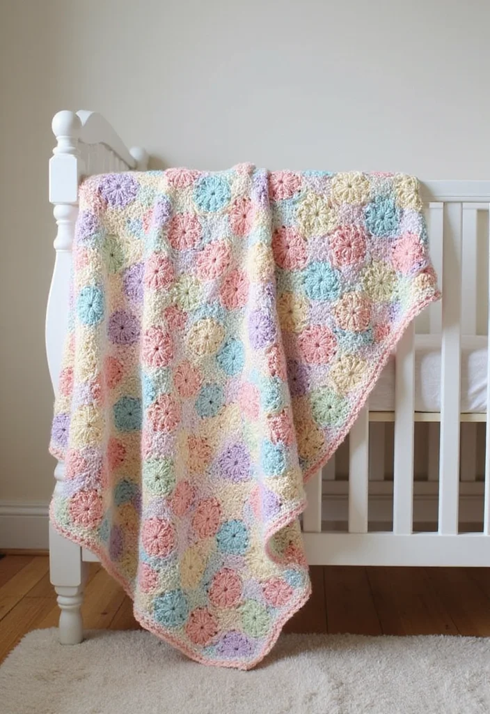 Scrap Yarn Crochet Projects: Eco-Friendly Guide to Fun Creations with 22 Inspiring Examples - 11. Soft Crochet Baby Blankets