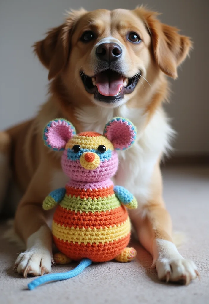 Scrap Yarn Crochet Projects: Eco-Friendly Guide to Fun Creations with 22 Inspiring Examples - 14. Quirky Crochet Pet Toys