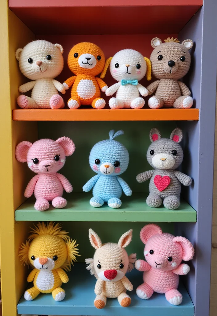 Scrap Yarn Crochet Projects: Eco-Friendly Guide to Fun Creations with 22 Inspiring Examples - 8. Adorable Amigurumi Figures